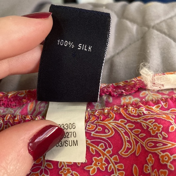 GAP Paisley Silk Skirt Size M - Picture 3 of 4